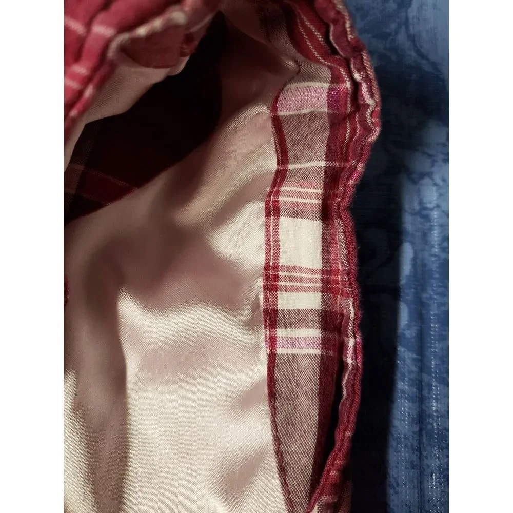 Disney Princess store girl plaid vest, embroidered/ cotton, faux fur collar, 5/6